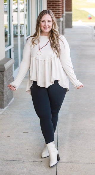 This is for the Best Babydoll Top in Sand