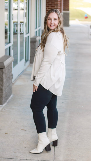 This is for the Best Babydoll Top in Sand