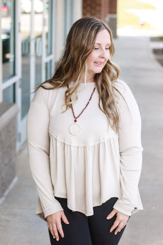 This is for the Best Babydoll Top in Sand