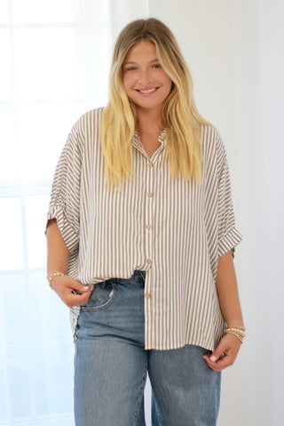 One of the Good Ones Striped Shirt