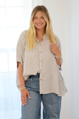 One of the Good Ones Striped Shirt