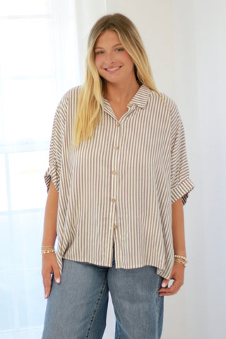 One of the Good Ones Striped Shirt