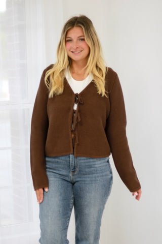 Love Without Limits Cardigan in Brown
