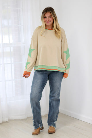 Star of the Show Pullover in Taupe