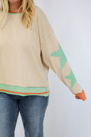 Star of the Show Pullover in Taupe