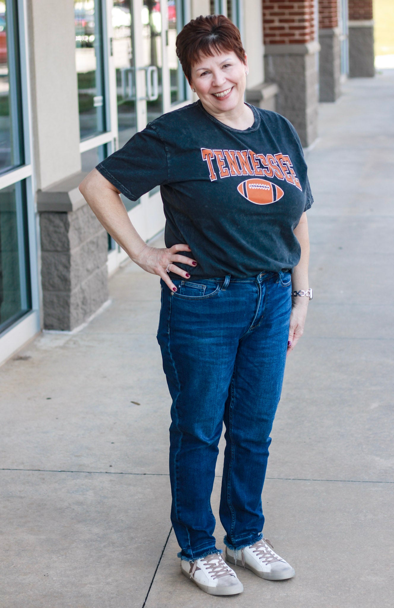 Taking On Tennessee Football Graphic Tee in Black