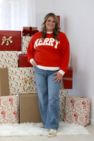 Paint it Red Merry Cloud Knit Pullover