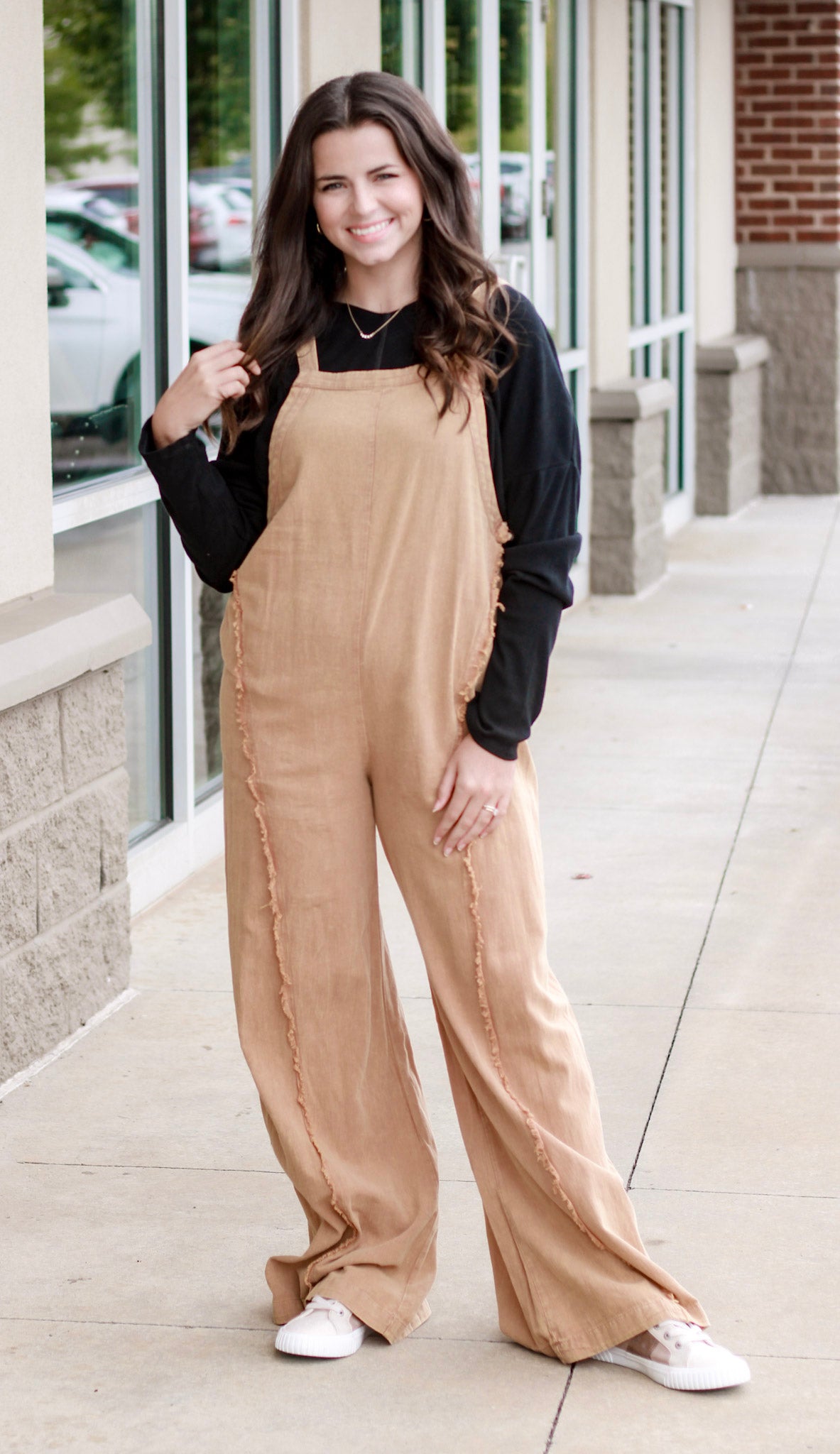 Came For This Camel Jumpsuit