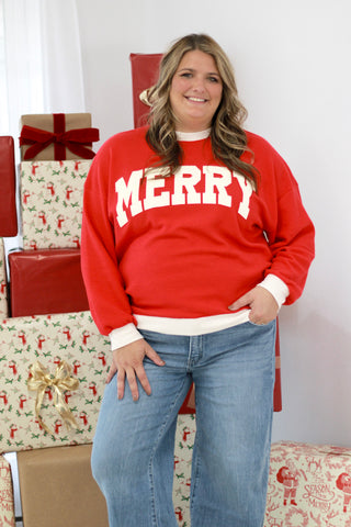 Paint it Red Merry Cloud Knit Pullover