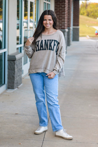 Thankful Brown Pullover