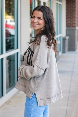 Thankful Brown Pullover