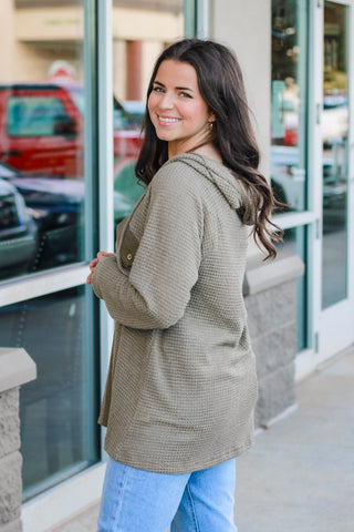 Happy Hayride Top in Olive