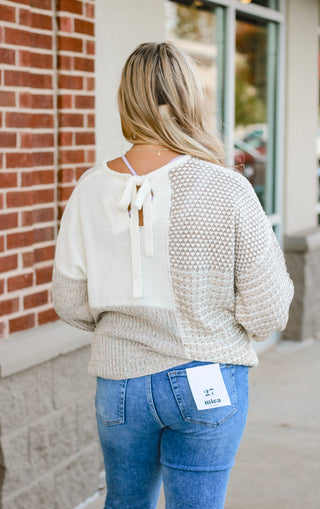 Fun on the Block Mocha Sweater