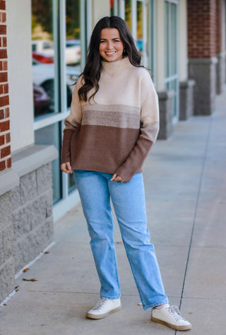 A Day at the Cafe Striped Sweater