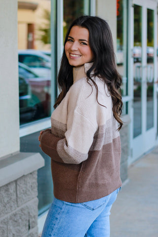 A Day at the Cafe Striped Sweater