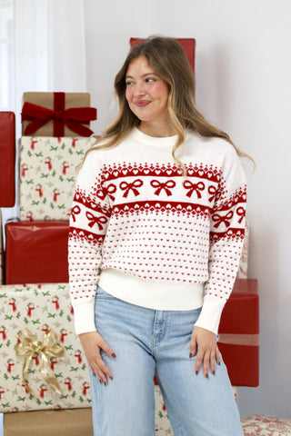 Endless Love Bow Sweater