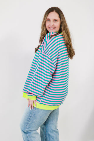 I Saw the Sign Striped Top