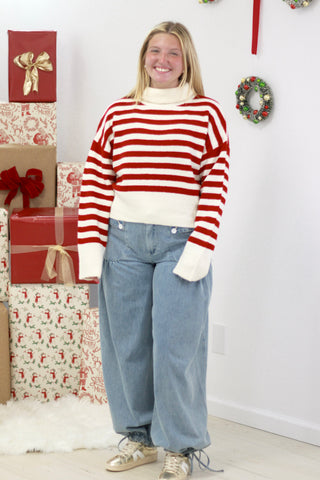 North Pole Bound Striped Sweater
