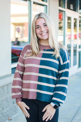 Have it Your Way Striped Sweater