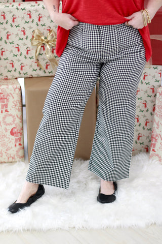Mark My Words Gingham Straight Leg Pants