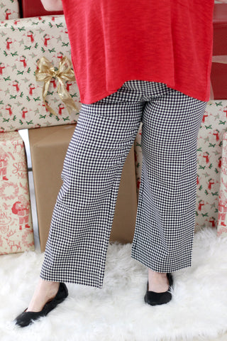 Mark My Words Gingham Straight Leg Pants