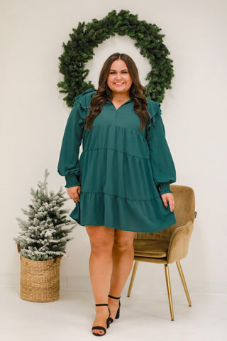 I'll See You There Hunter Green Dress