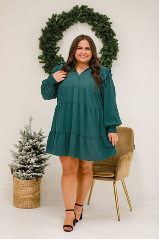 I'll See You There Hunter Green Dress