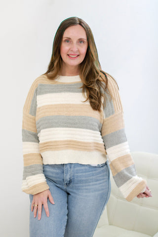 She's a Natural Stripe Sweater