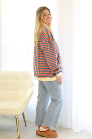 Natural Life Peace Sunset Canyon Striped Pullover