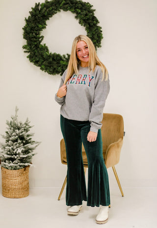 Smarty Pants Velvet in Emerald
