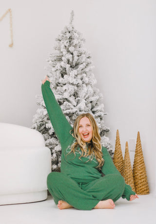 Jolly Ribbed Pullover in Green