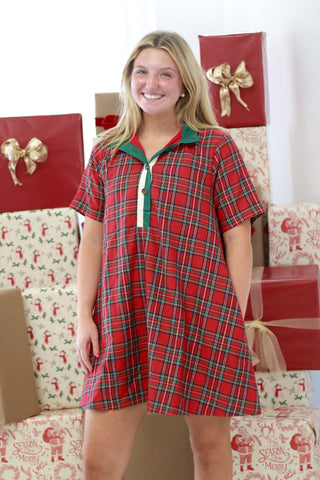 Holiday Hearth Plaid Dress