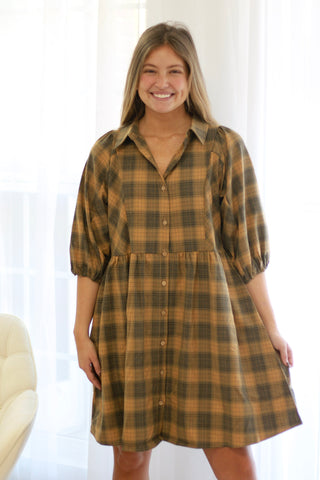 November Rain Flannel Dress