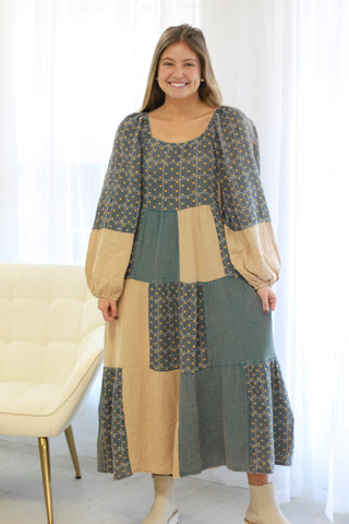 In a Fall Haze Midi Dress