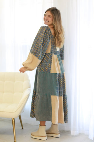 In a Fall Haze Midi Dress