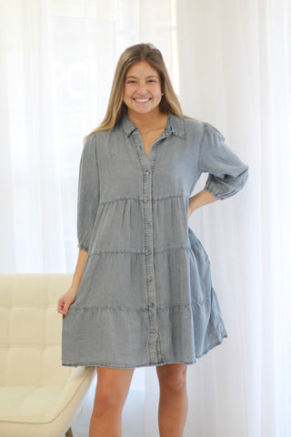 Downtown Days Denim Dress