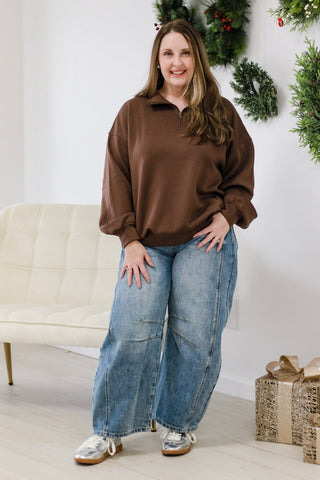 Everyday Scuba Pullover in Brown