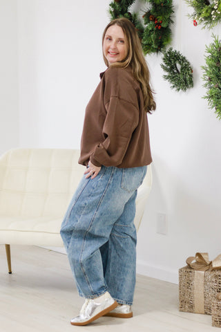 Everyday Scuba Pullover in Brown