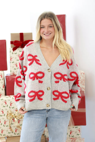Add Some Ribbon Cardigan Sweater