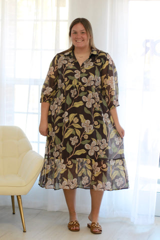 Making Fall Memories Floral Dress