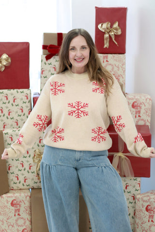 Winter Cheer Snowflake Sweater