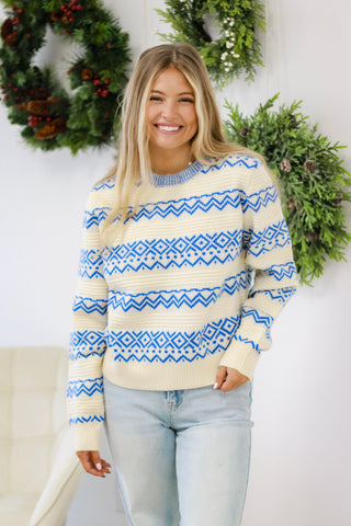 Winter Wonderland Sweater in Blue