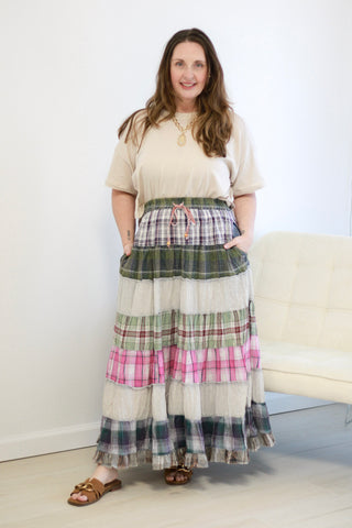 Vintage Vibes Tiered Skirt