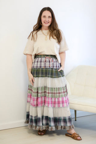 Vintage Vibes Tiered Skirt