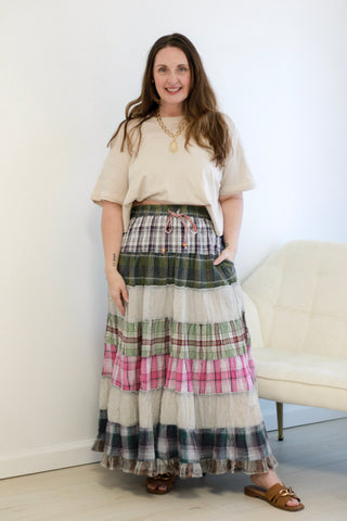 Vintage Vibes Tiered Skirt