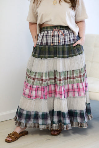 Vintage Vibes Tiered Skirt