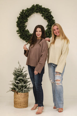 DB Split Decision Sweater in Mocha
