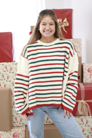 Winter Wonderland Striped Sweater