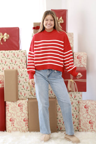 Jingle Bell Rock Striped Sweater