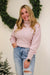 Best of Them All Ribbed Turtleneck Sweater in Baby Pink